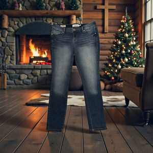 TORRID Denim Jeans SKINNY LEG Womens 10R BLUE Western Distressed Cowgirl Farm